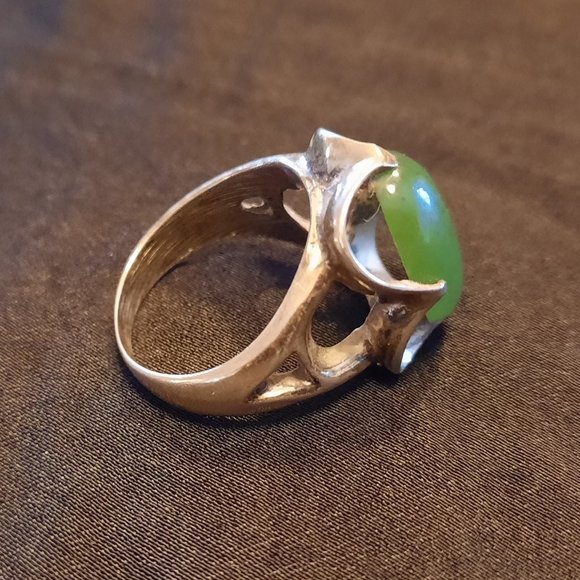 Vintage jade ring - Picture 2 of 4